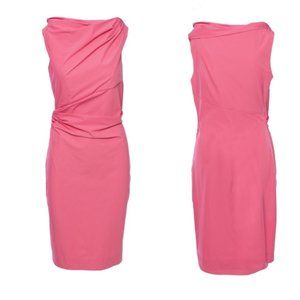Diane von Furstenberg Pink Draped Ameerah Dress